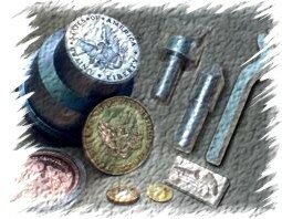 stamp coins -  